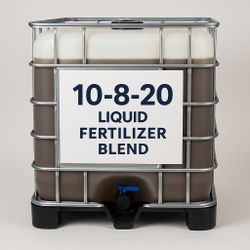 250 Gallon Tote – 10-8-20 Liquid Fertilizer Blend Selling a 250-gallon tote of custom-blended