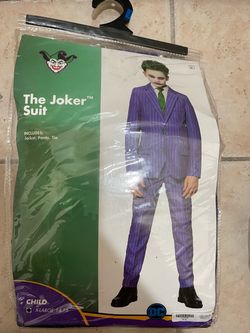 DC The Joker Suit Kids Costume XL 14-16