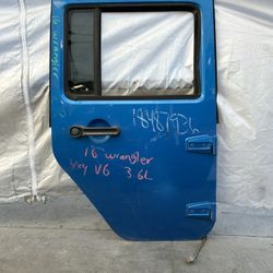 2016 Jeep Wrangler Right Rear Door 