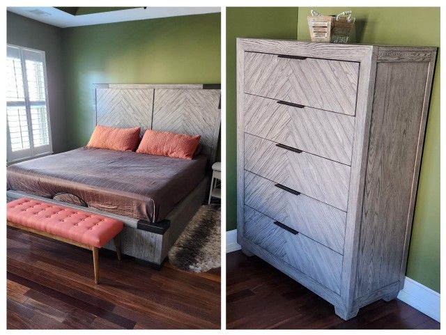 Bedroom Set - King Bed, Headboard, Chest