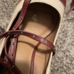 Red Criss Cross Heels 