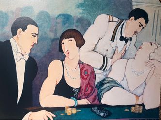 S. Booker signed and numbered painting