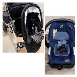 Maxi-Cosi Car Seat + Double Stroller