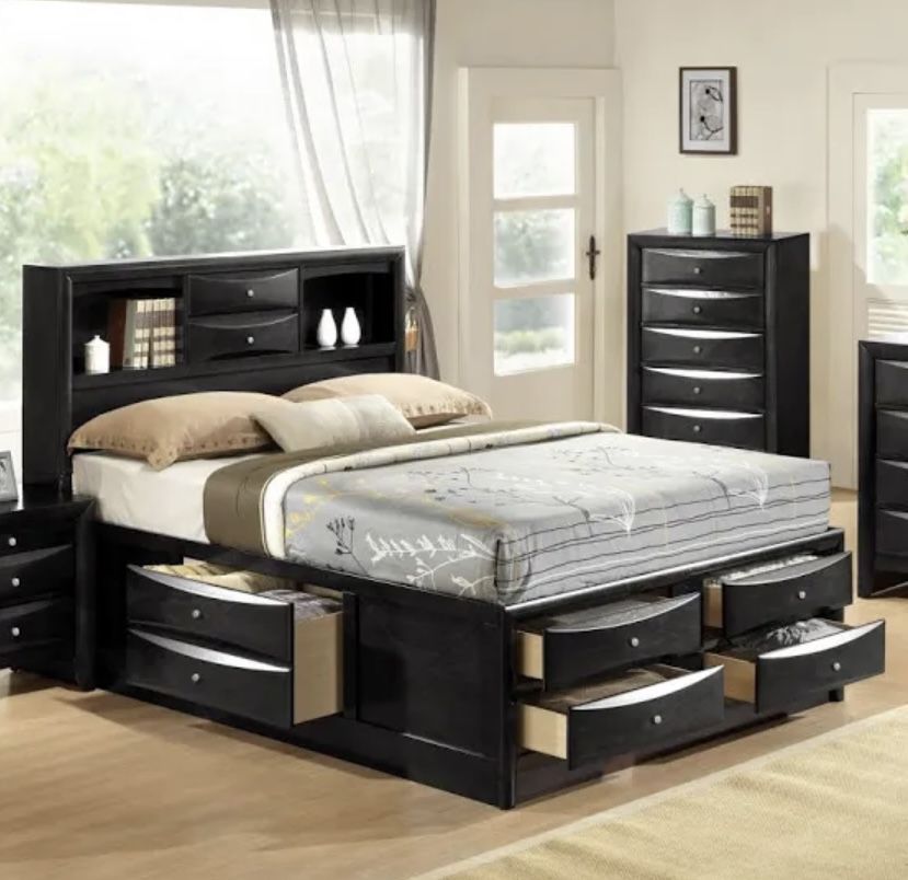King Captains Bed With Storage. Delivery 