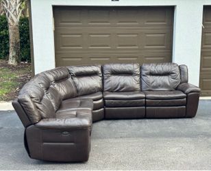 Sofa/Couch Sectional - Electric Recliners - Brown - Delivery Available 🚛