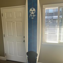 Blue 8ft Jerry Lopez Surfboard