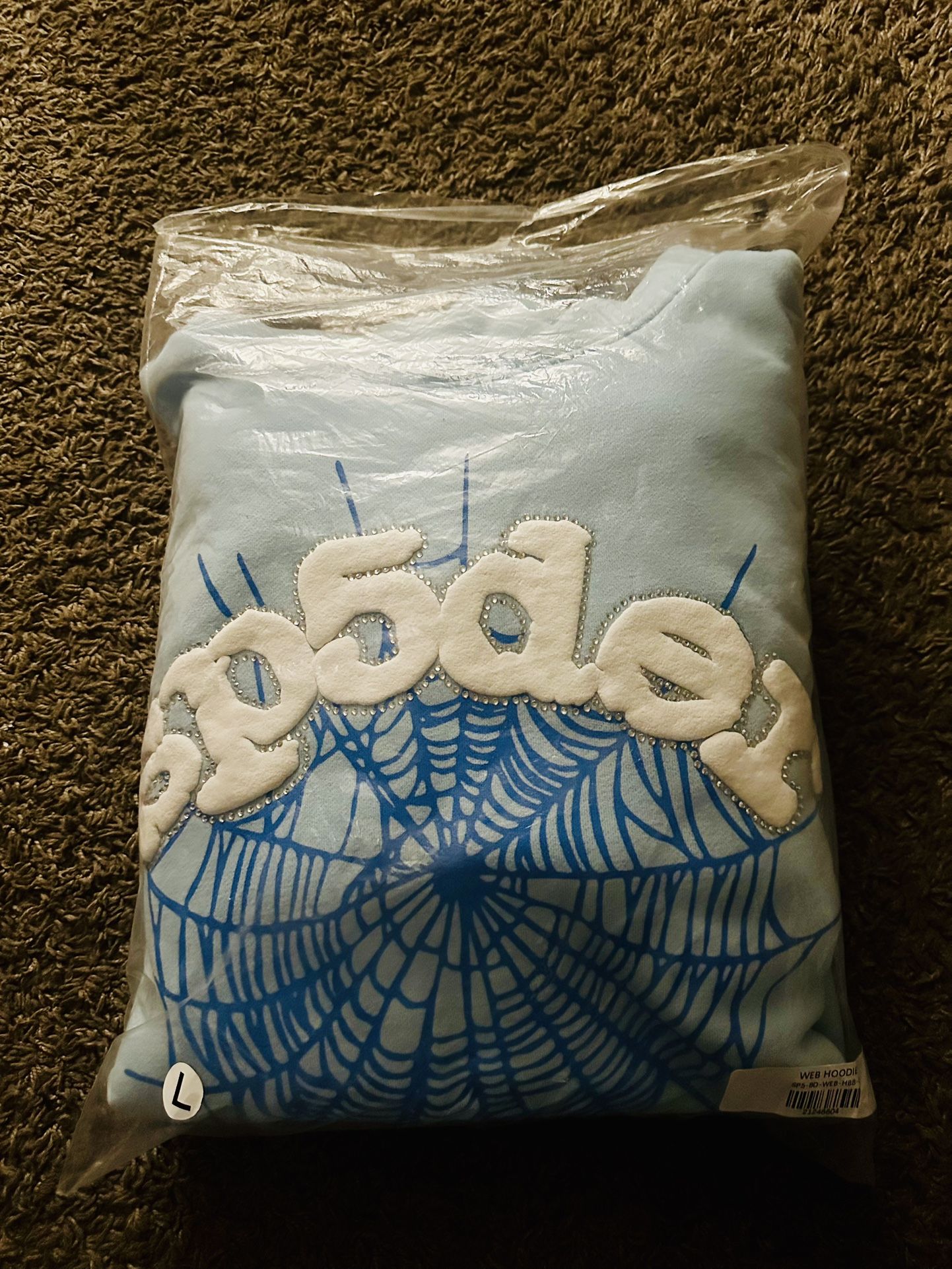 Sp5der Blue Hoodie