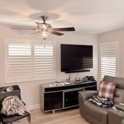 Custom Basswood Plantation Shutters & Expert Installation - Real Wood Interior Window Coverings (Persianas de Madera Para Ventanas)