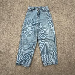 BDG Urban Outfitters Optic Swirl Barrel Jeans Womens 26 High Rise Wide Leg