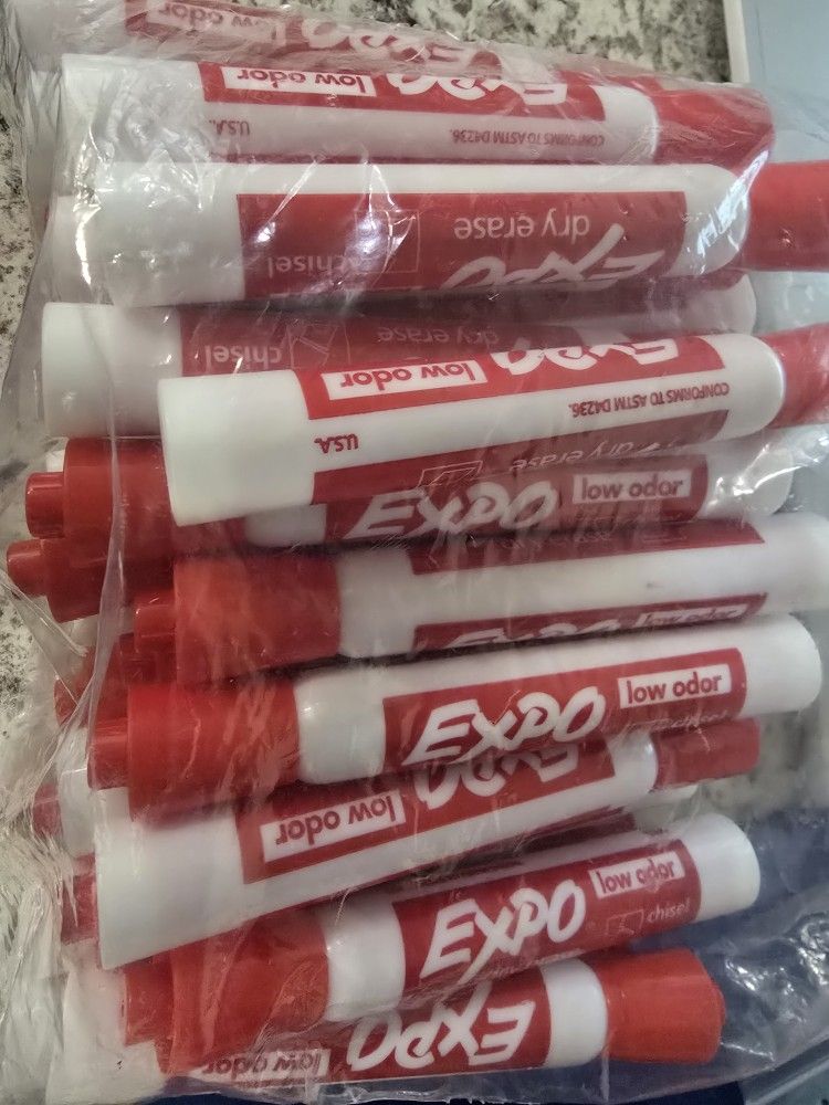 26 Expo Red Dry Erase Markers