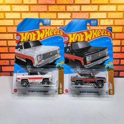 2025 Hot Wheels '75 Chevy Blazer Custom, Black & White, Squarebody Topless Lot 2 $10