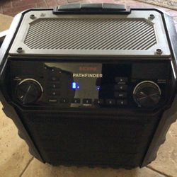 ION Pathfinder Bluetooth Radio Speaker Roller Lights Loud