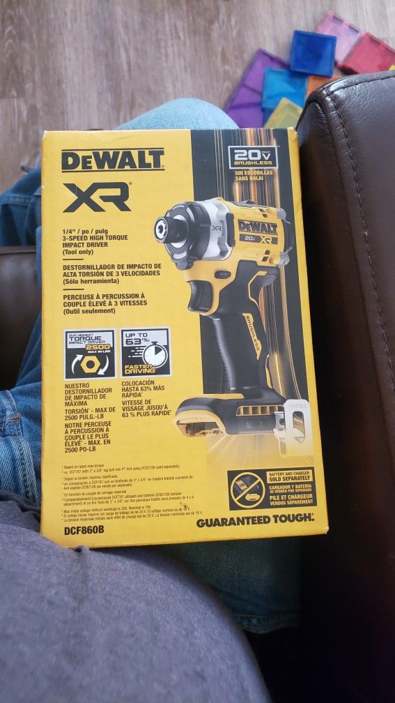 Dewalt 20v Impact Driver Brushless XR 3 Speed Brand New Tool Only