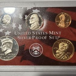 2001 S.  Partial Silver Proof Set