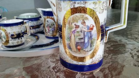 Antique espresso/tea set with tray made in Germany