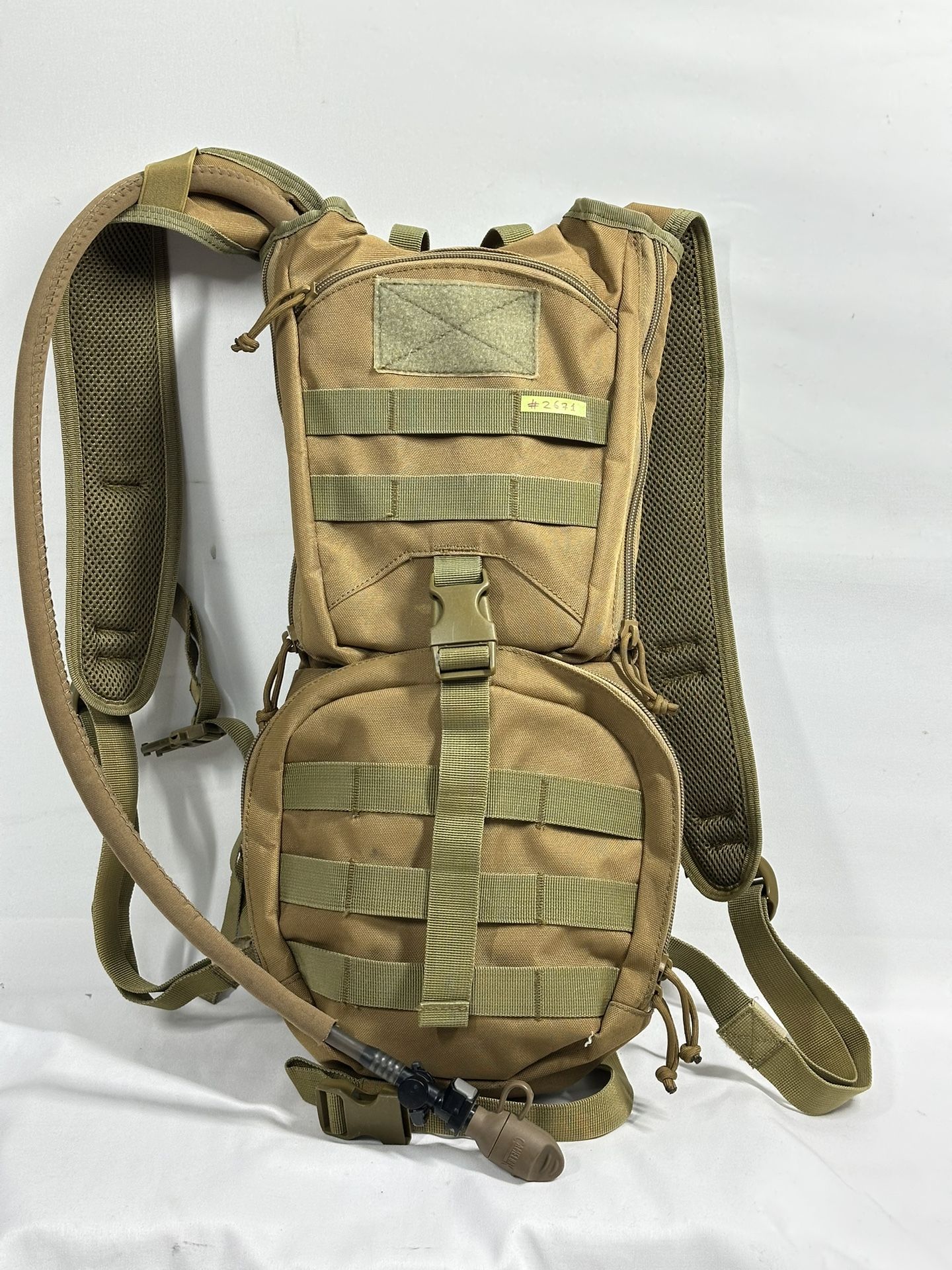 #2671 Molle Tactical Hydration Pack Backpack H2O Bag Hiking