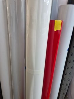 White vinyl wrap by the yard
