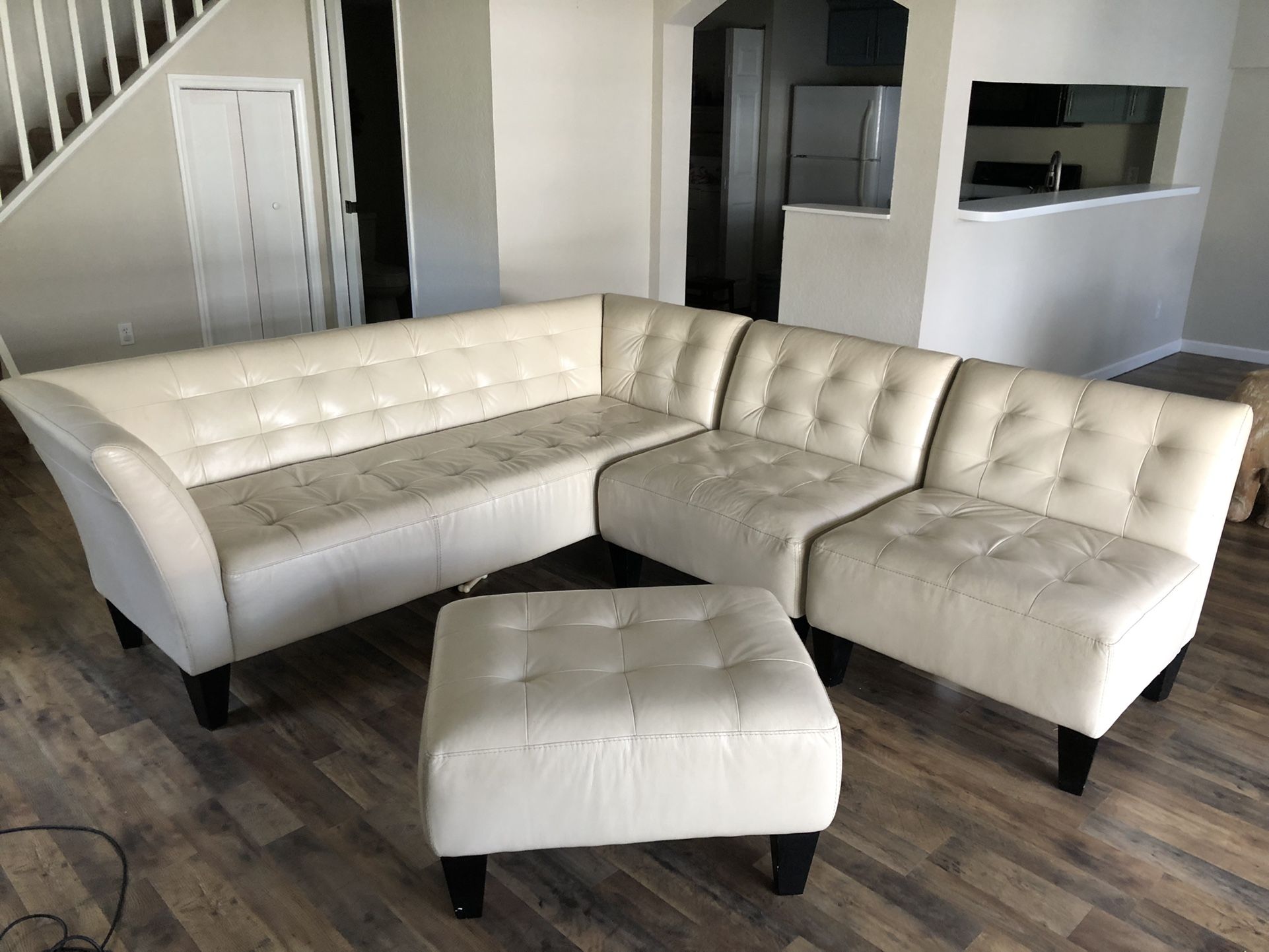 White Leather Couch