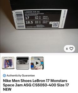 Nike LeBron XVII AS Sneakers Size 17