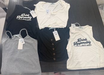 All five clothes sell together( size on picture)