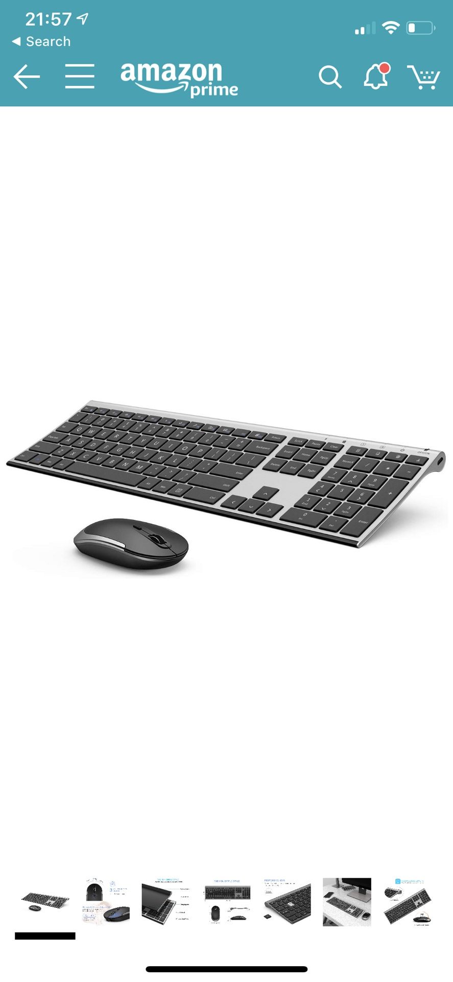 Wireless keyboard and mouse with keyboard cover