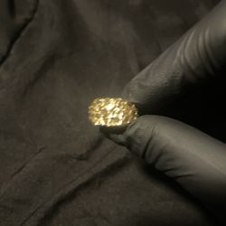 Gold Nugget Ring 