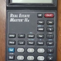 Vintage Real Estate Master II Qualifier Plus Calculator with New CR2032 Battery
