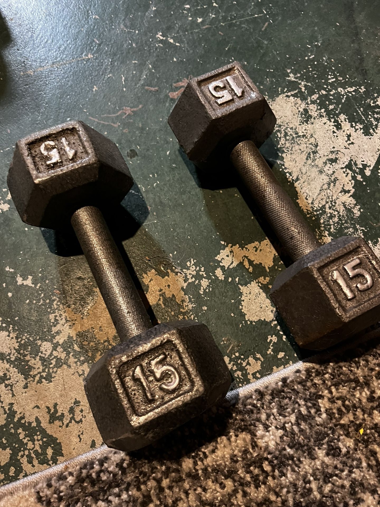 Set Of 15lb dumbbells