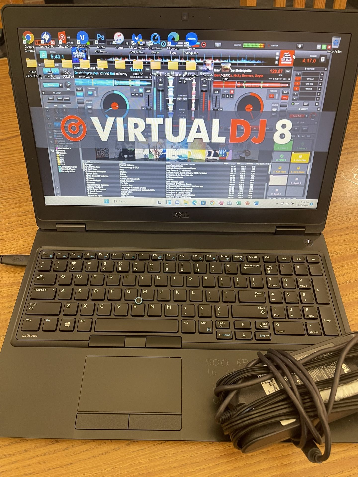 laptop DELL icore 5  muy rápida  16 ram y 500 gb ssd  Ya Trae programas incluidos  con todo incluido 👇 🟥PROGRAMAS 🟥👇 ✅VIRTUAL DJ 8 ✅SERATO DJ pro 