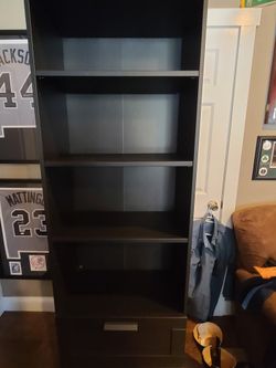 IKEA BRIMNES Bookcase, black, 23 5/8x74 3/4 "