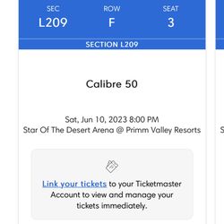 Calibre 50 Tickets