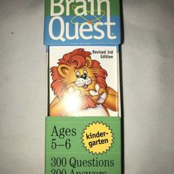 New Opened But Never Used Brain Quest Kindergarten Ages 5-6