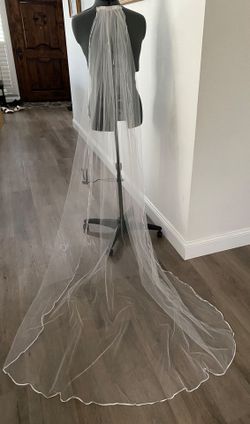 Long Cathedral Length Wedding Veil 92"
