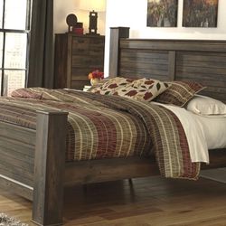 King Bedroom Set - Rustic Style Wood