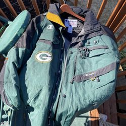 Vintage Green Bay Packers Parka Jacket