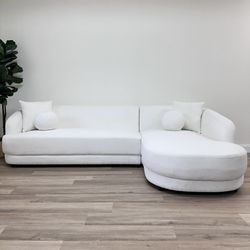 New Boucle Sectional Couch Sofa