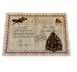Set of 4 christmas placemats