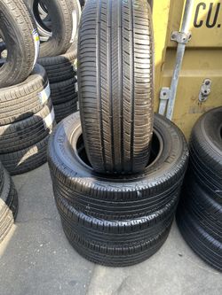 SET MICHELIN 205/60/16 GOOD USED 90%TREAD LIFE $200 INCLUDE PROFESSIONAL INSTALLATION AND TAX