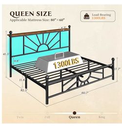 Queen bed frame
