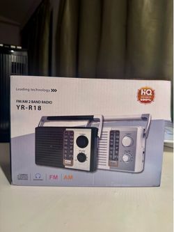 Portable FM/AM 2-band radio in NEW condition.