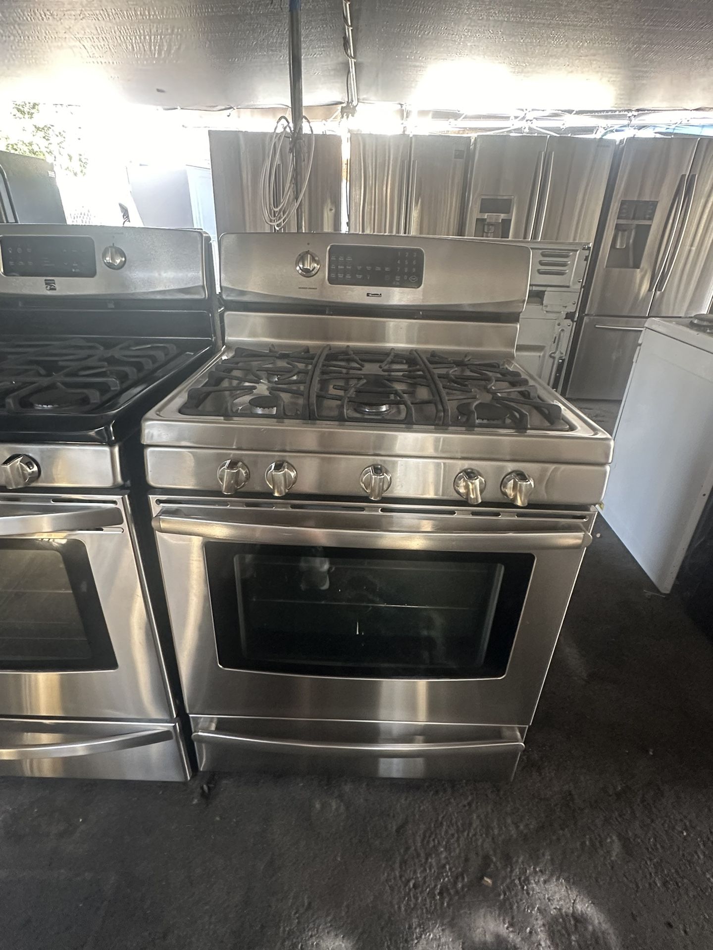 Silver Kenmore 5 Burners Stainless Steel Gas Stove We Deliver And Install🚚👨🏻🔧