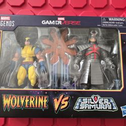 Marvel Legends Gamerverse Wolverine / Silver Samurai 2 Pack.
