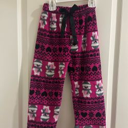 Girls Fleece Pj Pants Size 4 Yr