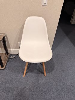 Two white chairs