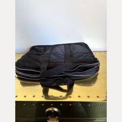 Slate + Stone Navy Nylon Laptop Briefcase w Shoulder Strap
