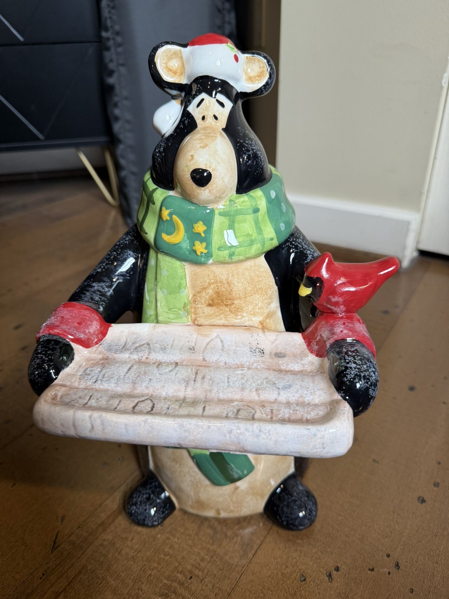 Porcelain Holiday Bear