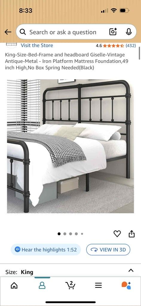 King Bed Frame