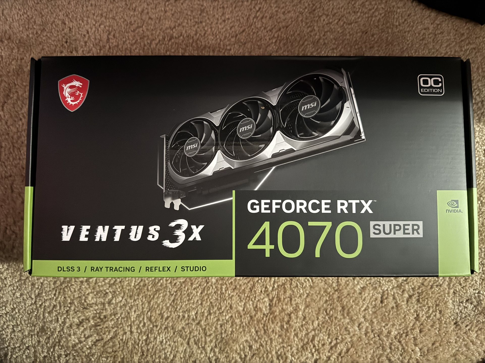 MSI ventus Nvidia RTX 4070 Super