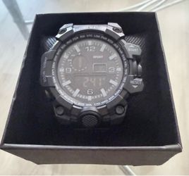 Black tactical sport watch.