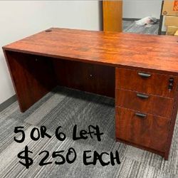 5' x 30" CHERRY OFFICE DESK